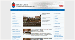 Desktop Screenshot of primariaganesti.ro