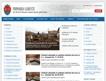Tablet Screenshot of primariaganesti.ro